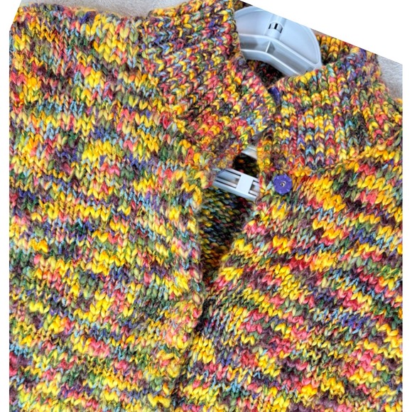Talbots Knit Vest Sleeveless Sweater Colorful Mock Neck Wool Blend Large - Picture 1 of 10